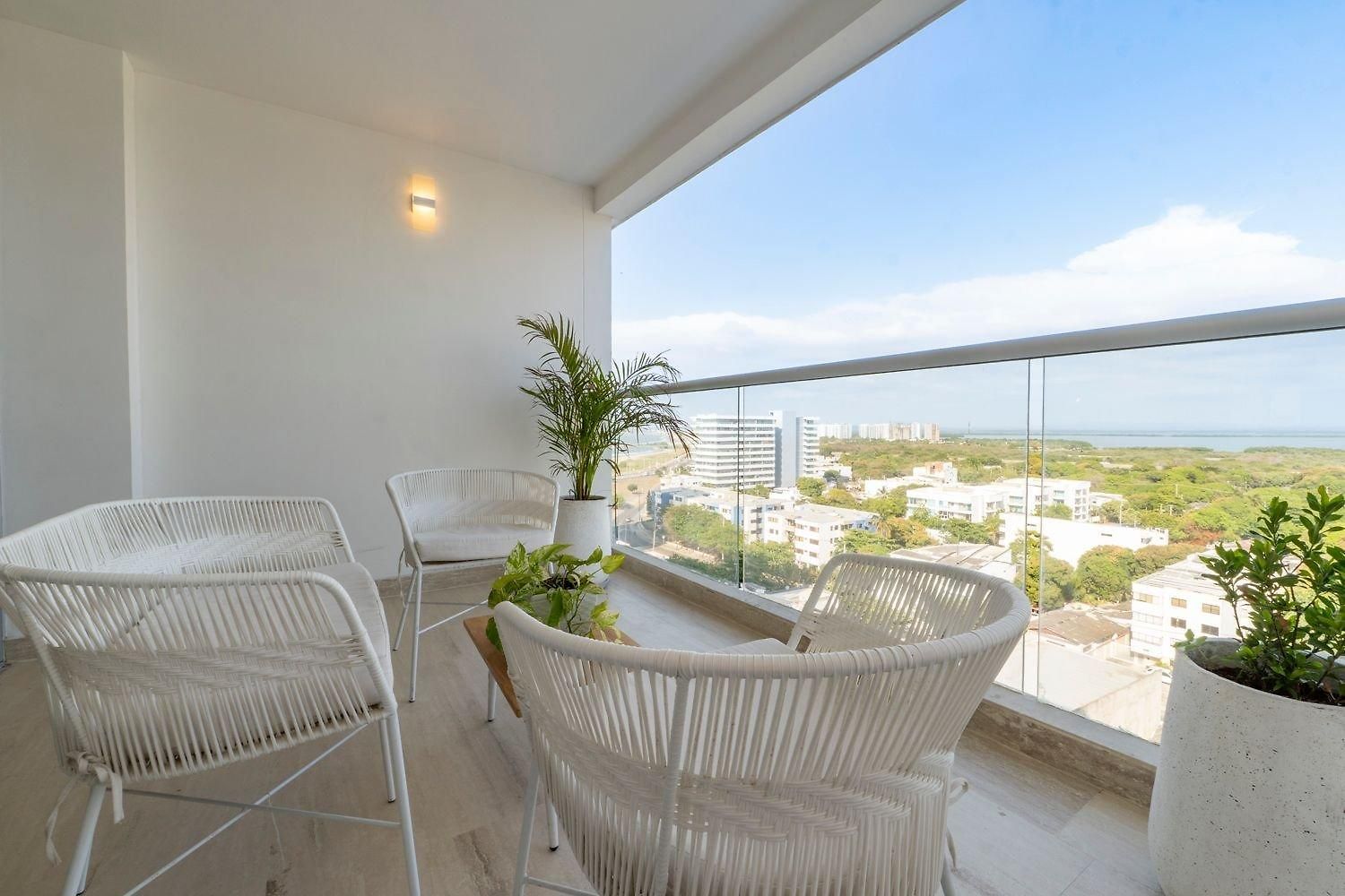 Apartamento Cb1135 | Balcón Privado Y Vista Relajante *