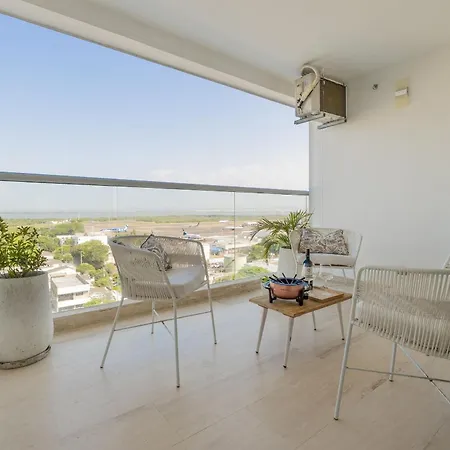 Cb1135 | Balcón Privado Y Vista Relajante Cartagena